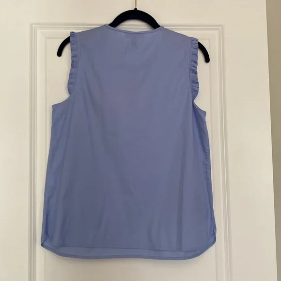 J Crew Margot Top in Airy Cotton Pique Size 6 - Picture 3 of 5